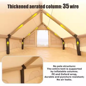 เต็นท์ตั้งแคมป์ผ้าอ๊อกซ์ฟอร์ดกันน้ำสำหรับบ้านกลางแจ้งแบบ2ห้อง4ฤดู - Product Image 6