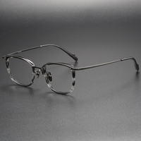 Y0053 Lunettes de vue rétro japonaises haut de gamme avec monture en titane pur ultra-légère, lunettes de luxe en titane pour hommes