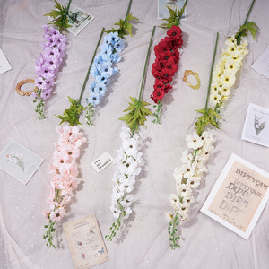 Bouquet de fleurs artificielles, fleurs en soie mélangées, décorations de mariage, ornements faits à la main pour le salon - Product Image 1