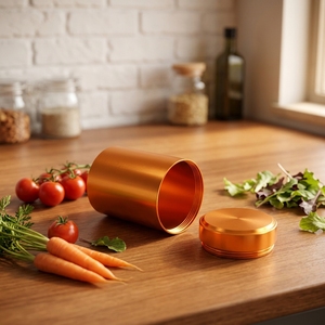 Lussuosa Scatola Piccola in Titanio per Tè, Contenitore Ermetico in Alluminio per Conservazione Tè, Barattolo Vuoto per Confezioni Regalo, Latta per Tè Sfuso e Matcha - Product Image 6