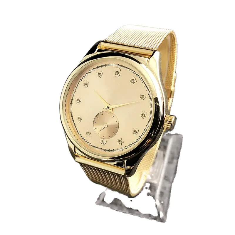 Bán buôn cung cấp sang trọng thời trang Rose Gold Diamond Watch với F G colour có sẵn ở mức giá tốt nhất kim cương Iced out xem
