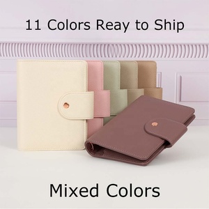 Planner Finanziario da Donna A6 in Morbida Pelle Martellata Goffrata in 9 Colori Oro Rosa, Raccoglitore a Fogli Mobili per Ufficio, Portafoglio per Budget e Denaro - Product Image 2