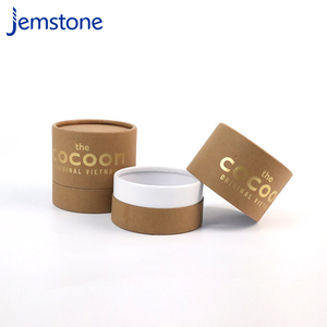 Tube d'emballage en papier kraft avec couvercle avec logo imprimé personnalisé Chine gros - Product Image 3