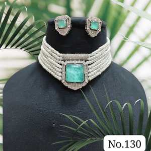 2025 moda Vintage boda accesorios nupciales conjunto de joyas regalos acrílico perla collar pulsera pendientes conjunto de joyería para mujer - Product Image 2