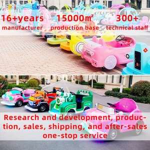Balade électrique pour enfants pour parc d'attractions 24V voiture tamponneuse extérieure pour parcs <span class=keywords><strong>location</strong></span> commerciale voiture jouet à double batterie avec éclairage - Product Image 6