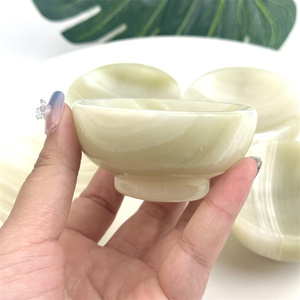 Wholesale <strong>Price</strong> Polished Carving Natural Healing <strong>Stones</strong> Afghan <strong>Jade</strong> Bowl for Decoration - Product Image 3