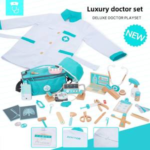 प्रीमियम अनुकूलन योग्य अल्ट्रा-लक्जरी डॉक्टर की भूमिका ने बच्चों के कल्पनाशील नाटक के लिए उच्च गुणवत्ता वाले पेशेवर चिकित्सा किट - Product Image 2