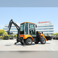 Grosir Pabrik Mesin Backhoe Loader Mingyu, Excavator Loader Multifungsi, Tersedia