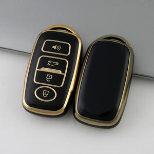 Housse de clé en TPU à bord doré, directement du fabricant, pour PERODUA - Étui de protection brillant pour Axia, Myvi, Bezza, Alza, Aruzmry - Product Image 6