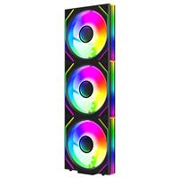 Ventilador para Caja de Ordenador Jungle Leopard Interstellar Block V2 de 12 cm con Rodamiento de Aceite, 68 CFM, 32 dBA, 3 W, ARGB, Compatible con Enfriamiento Modular