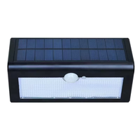 Lampe murale extérieure à LED de style abstrait à énergie solaire, indice IP, détection de mouvement, haute luminosité, éclairage de jardin à économie d'énergie