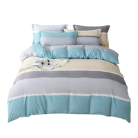 Vente en gros de draps de lit personnalisés en coton 100% - Ensemble de literie 4 pièces - Housse de couette - Taille King Size - Taille Queen Size - Taille Full - Super doux - Luxe