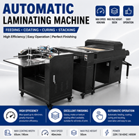 Machine de laminage automatique UV Double100 pour papier et boîtes avec alimentateur pour la finition d'impression
