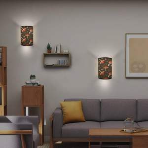 Ensemble d'appliques murales de conception de champignon sur le thème de l'automne de deux luminosité réglable pour une utilisation intérieure en stock - Product Image 3
