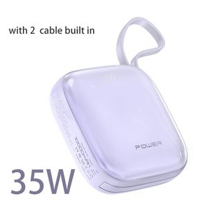 Super Mini PD35W Power Bank With LED Display 10000Mah High Dual Cable 35W PPS Charging Compact Design and LI-Polymer <b>Battery</b> - Product Image 1
