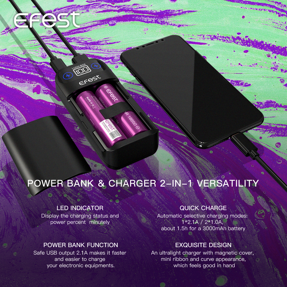 Efest Lush Box Powerbank Charger