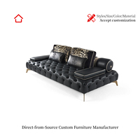 Ensemble de canapés modulaires en tissu personnalisable, style minimaliste et luxueux, design moderne et créatif, éponge haute densité, pieds en laiton
