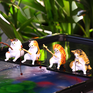 حوض أسماك منزل الأناناس الأسماك والجمبري إخفاء منزل حوض أسماك الزينة المناظر الطبيعية - Product Image 2