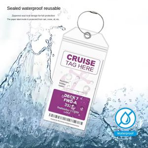 Etichette per bagagli da crociera in PVC trasparenti per vendita all'ingrosso di nuovo Design - Product Image 1