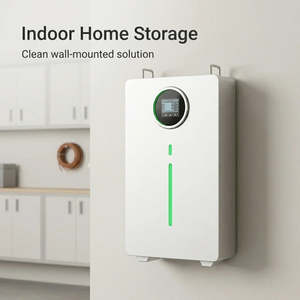 Wall <b>Mounted</b> LiFePO4 <b>Battery</b> 51.2V 100Ah 5.12kWh Home Energy Storage Solar ESS LCD CAN RS485 - Product Image 5