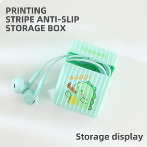 KIKI-389 di alta qualità Logo personalizzato carino Kawaii caso tipo C In orecchio cavo cuffie filo auricolari cablati auricolari per ragazze bambini - Product Image 2