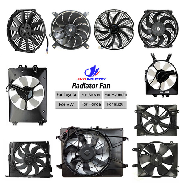 Auto Parts Car Radiator Cooling Fan Assembly for Toyota Nissan Chevrolet VW Mazda for Audi BMW Hyundai Auto Radiator Fans