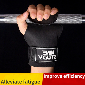 Polyester Unisex Gym Gloves Anti-Skid Palm Protection Home Use Crossfit Fitness Lifting Belts - Product Image 2