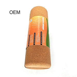 प्राकृतिक कॉर्क आधा रोलर बैलेंस बोर्ड ने योग फिटनेस स्थिरता ट्रेनर - Product Image 5