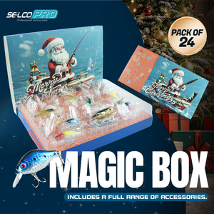 Kit <span class=keywords><strong>de</strong></span> leurres <span class=keywords><strong>de</strong></span> pêche Selco, <span class=keywords><strong>boîte</strong></span> cadeau pour la pêche en eau douce aux prédateurs - Product Image 1