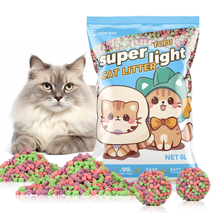 1.5kg 6L OEM/ODM số lượng lớn Kitty đậu phụ Mèo cát cho mèo - Product Image 1