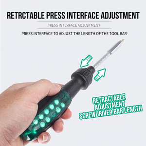 10 In 1 Ratcheting <b>Screwdriver</b> Set Multipurpose Magnetic Tip Anti Slip Handle Diy Tools - Product Image 4