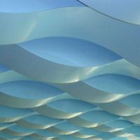 Paneles Decorativos de Techo con Diseño de Ondas, Panel de Techo Falso con Diseño de Ondas