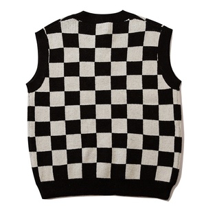 Gilet en maille Jacquard pour hommes, chandail personnalisé en coton tricoté pour adolescents, offre spéciale - Product Image 6