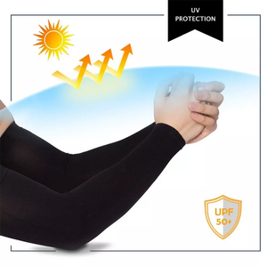 Mangas de Compresión Deportivas con Protección Solar y Logotipo Personalizado, Mangas de Compresión con Protección UV para Ciclismo y Baloncesto - Product Image 3