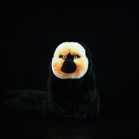 Peluche personnalisée singe Saki à face blanche, jouet en peluche animal sauvage, poupée mignonne pour parc à thème forêt tropicale, magasin, OEM ODM