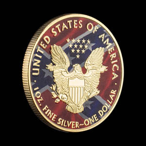 เหรียญที่ระลึกรูปปั้นเทพีเหรียญสะสมของที่ระลึกจากสหรัฐอเมริกาพร้อมกล่องโชว์อะคริลิกของขวัญงานฝีมือสำหรับสะสม - Product Image 6