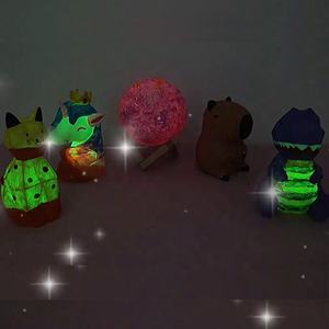 AiJH Lámpara Nocturna de Gato Pintada a Mano, Nuevos Productos, Kit de <span class=keywords><strong>Pintura</strong></span>, Manualidades, Lámparas Nocturnas de Caballo Dibujadas a Mano - Product Image 5