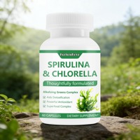 Exportation transfrontalière de 60 capsules de Spirina et Chlorella, compléments alimentaires, vente directe d'usine, support OEM