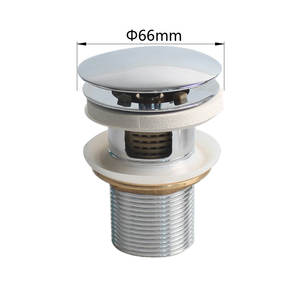 WaiiHO 022 Bonde de lavabo en laiton chromé avec trop-plein et panier de vidange pour éviers de cuisine - Product Image 6