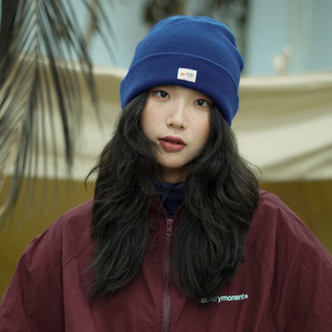 Bonnet en tricot d'hiver avec petite étiquette, unisexe, chaud, décontracté, à revers, 100 % coton, avec nœud, pour les activités de plein air en automne et en hiver - Product Image 4