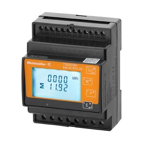 Misuratore di energia EM120-RTU-2P la misurazione/visualizzazione della potenza per rete 1-, trifase, uso del CT, uscita a impulsi, Modbus RTU - Product Image 1