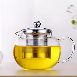 Teiera in vetro borosilicato alto con teiera a base di tè e foglie di caffè a base di erbe - Product Image 6