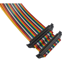 Harnais de câblage personnalisé FX2B-68SA-1.27R, pas de 1,27 mm, 68 broches, Linksunet UL2651 28AWG, assemblage de câble ruban coloré