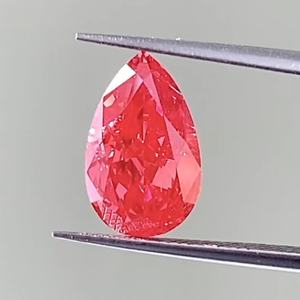 Diamante Cultivado en Laboratorio con Certificación IGI CVD, Corte Pera de 3.53 Quilates, VVS2, Rosa Intenso - Product Image 1