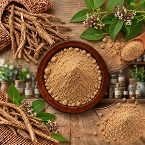 Poudre de racine d'Anantmul naturelle, ingrédient végétal pour les formules de produits cosmétiques et de soins personnels à base de plantes et pour le bien-être naturel - Product Image 3