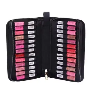 时尚口红测试仪案例便携式化妆 Lipstick 袋 26 插槽口红组织者袋案例