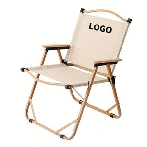 Chaise pliante de camping légère personnalisée avec dossier pour l'extérieur et la plage - Product Image 1