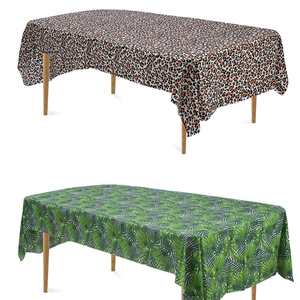 137 _ 274cm foresta giungla stampa animale tovaglia leopardo copertura tavolo per feste di laurea matrimoni celebrazioni di buon compleanno - Product Image 4
