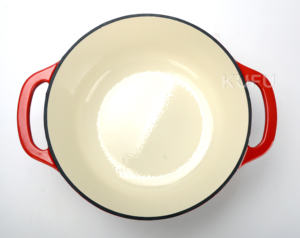 <span class=keywords><strong>Cocotte</strong></span> <span class=keywords><strong>en</strong></span> <span class=keywords><strong>fonte</strong></span> émaillée de 6 pintes, <span class=keywords><strong>grande</strong></span> capacité, pour braiser, cuire le pain et comme four hollandais - Product Image 5