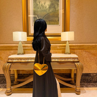 Mexizo Custom Abaya Wanita Baru Kancing Katak Cina Cardigan Robe Muslimah Pakaian Islami Sederhana